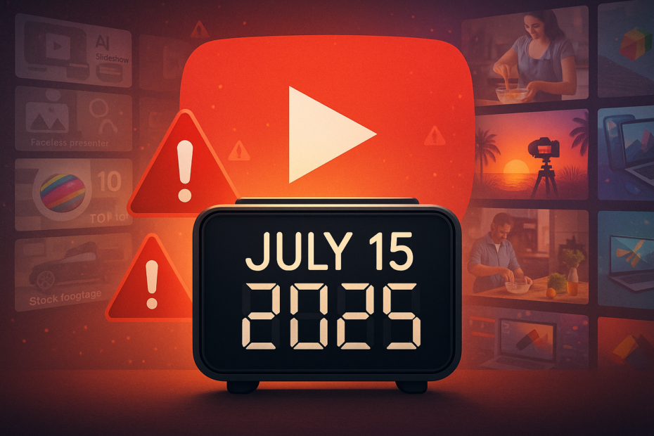YouTube’s July 15 Policy Change: No More Pay for Low‑Effort Videos – Here's What to Do